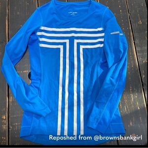 Tory Burch Sport Cooling Performance Graphic-T Long-Sleeve T